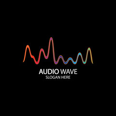 Music Logo concept sound wave, Audio Technology, Abstract Shape