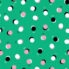 Rucksack Nahtloses Muster mit leuchtend bunten, handgezeichneten Tupfen-Design für Mode, Stoff, Web, Tapete, Verpackung und alle Drucke © MSNTY_STUDIOX