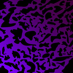 Spotty violet blots on a dark military gradient.
