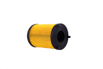Auto parts accessories :  Oil , fuel or air filter for engine car  isolated on white background.