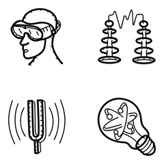  Science Concept Doodle Icons Pack 