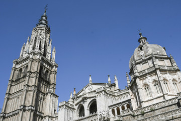 Fototapeta premium Toledo Cathedral photographed with a wide angle