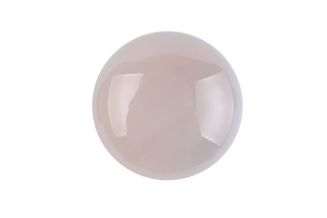 Natural cabochon stone on a white background