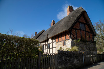 Fototapeta na wymiar Anne Hathaway's Tudor House, near Stratford on Avon, UK