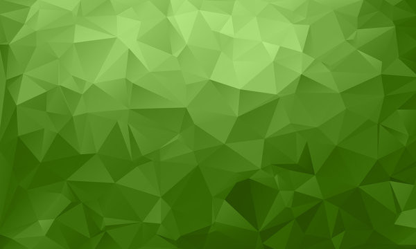 Abstract green, environmental background from triangles, vector illustration. EPS10