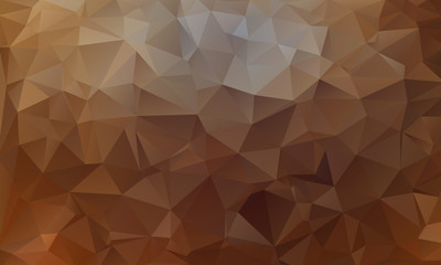 Abstract golden, brown, yellow background from triangles, vector illustration. EPS10