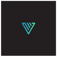 V Letter Logo Design, Creative, Modern Letters, Vector, Icon Logo Illustration