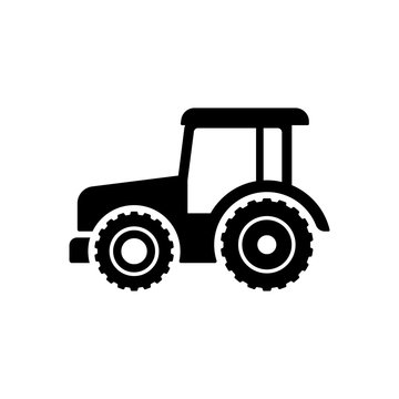 Tractor icon sign symbol design. Vector illustration of tractor, suitable for any business related to farm industries