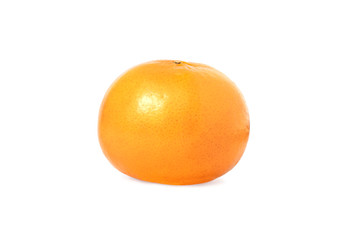 Ripe orange isolated on white background