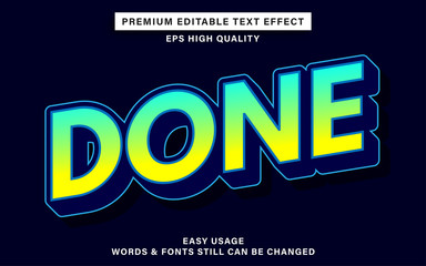 done editable text effect