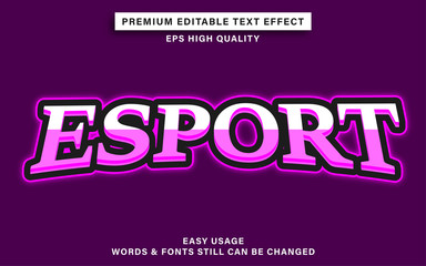 esports editable text effect