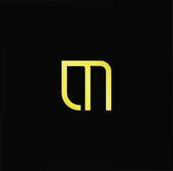 Initial based modern and minimal Logo. M ML LM letter trendy fonts monogram icon symbol. Universal professional elegant luxury alphabet vector design