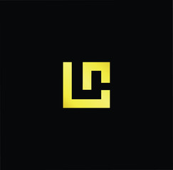Initial based modern and minimal Logo. LU UL LR RL letter trendy fonts monogram icon symbol. Universal professional elegant luxury alphabet vector design