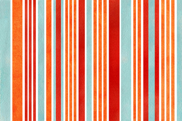 Obraz premium Watercolor striped background.