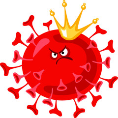 Coronavirus illustration. SARS-CoV-2 vector illustration. 2019-nCoV Coronavirus epidemic in 2020. China coronavirus strain close up.