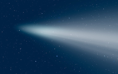 Comet on the space