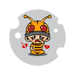 Bee mascot character activity