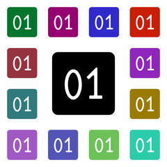 Calendar multi color style icon. Simple glyph, flat vector of web icons for ui and ux, website or mobile application