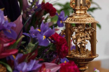 Christian Easter background. Christian religious Easter details. Granada, Andalusia, Spain.