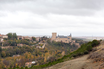 Fototapeta na wymiar Alcazar castle of Segovia, Spain