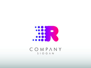 R letter/text/initial company or any kind of business logo design vector