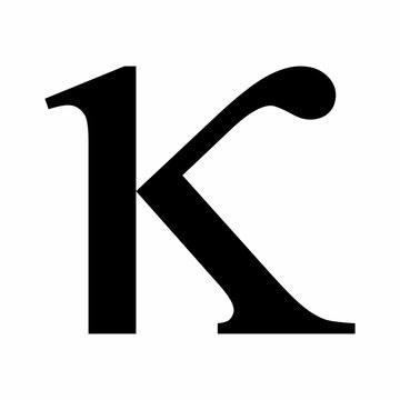 Kappa Greek letter icon