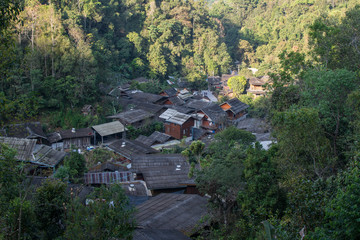 Mae Kam pong village, Mae kam pong A small village in the valley and an eco-tourism attraction, Chiang Mai, thailand