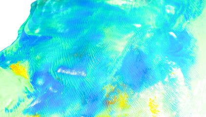 Blue Surface with Yellow 