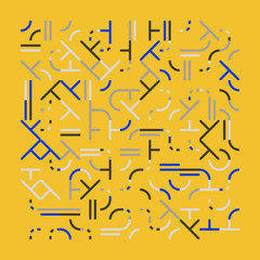 Linear Abstract Vector Pattern Design