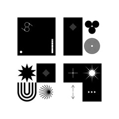 Universal shapes set for graphic design