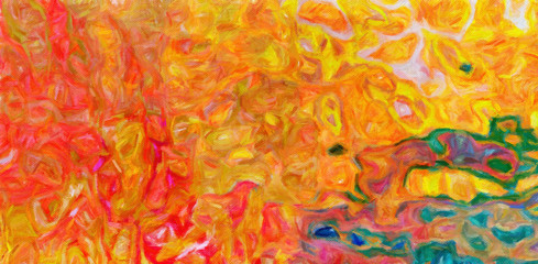 Pretty oil painting on canvas art background. Colorful brushstrokes and watercolor splashes elements. Digital artistic texture for graphic design. Printable beautiful pattern.