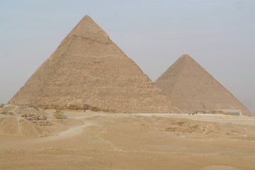 Great pyramids at Giza city, Cairo, Egypt