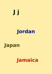 Countries beging with J