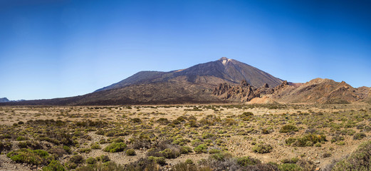 Fototapeta na wymiar Beautiful landscape panorama of Teide national park, Tenerife, Canary island, Spain