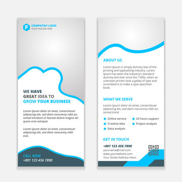 Corporate Rack Card and Dl Flyer Design. 