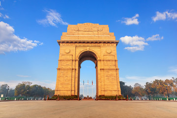Fototapeta na wymiar Famous India Gate, landmark of Delhi, India
