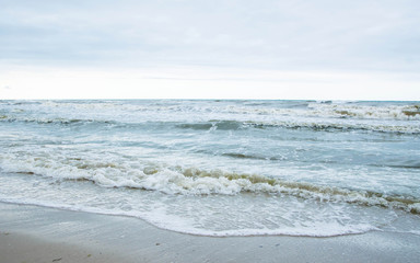 Fototapeta na wymiar Sea waves of the Black Sea
