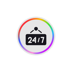24/7 -  Modern App Button