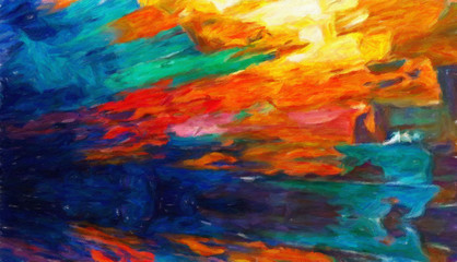 Commerce art for sale, Visual abstract fine artwork, Modern conceptual pattern, Design creative wallpaper, Backdrop template for website or printed product, Oil painting style, Hand drawing background