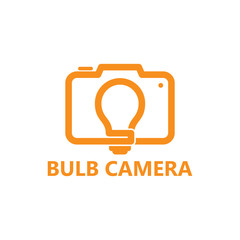 Bulb Camera Logo Template Design