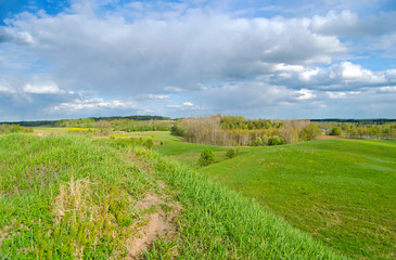 Beautiful green nature landscape of Europe