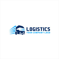 logistics transportation logo vector, Fast delivery concept icon. Simple one colored shopping element illustration. Vector symbol design from store collection.