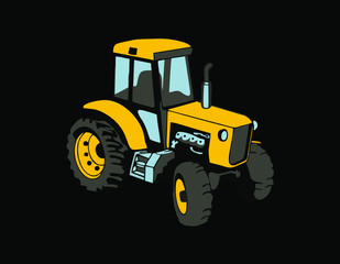 tractor isolated on white background