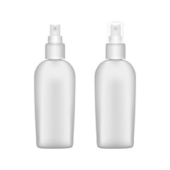 Spray Bottle Mockup isolated on white background