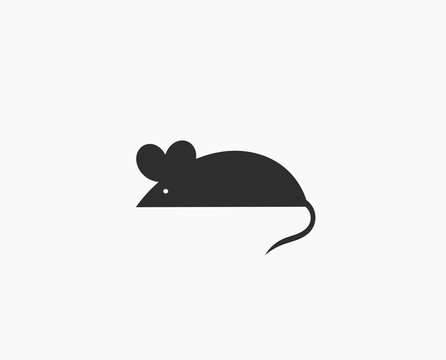 Black mouse shape icon.