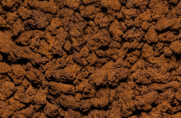 instant granulated coffee, close-up, macro photography. Coffee backgrounds and textures