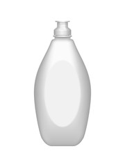 Realistic 3d detergent bottle mockup isolated on white background