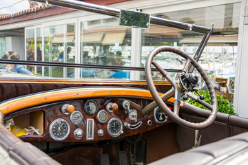 Rally of Ancient Cars Barcelona Sitges, Catalonia, Spain.