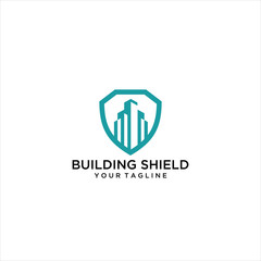shield building logo vector creative illustration design, Logo Shield City Idea logo design inspiration