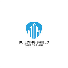 shield building logo vector creative illustration design, Logo Shield City Idea logo design inspiration